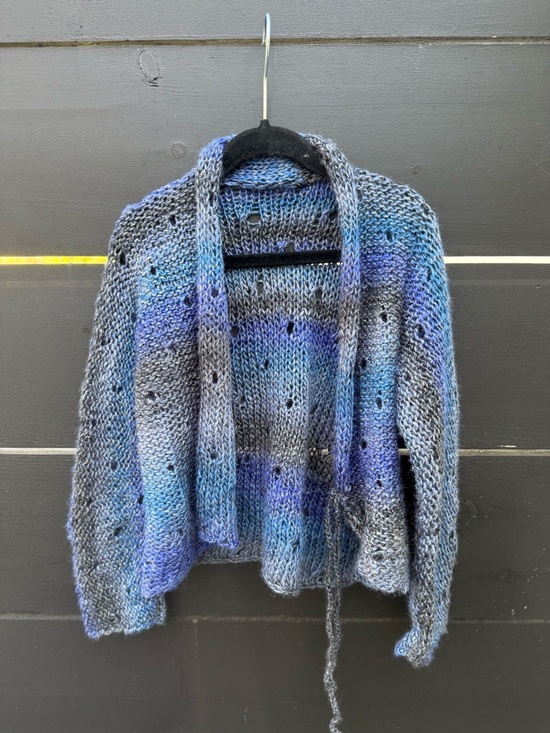 Other - Kids Knit Cardigan Blue Ombre Artisan Sweater Handmade in Spain